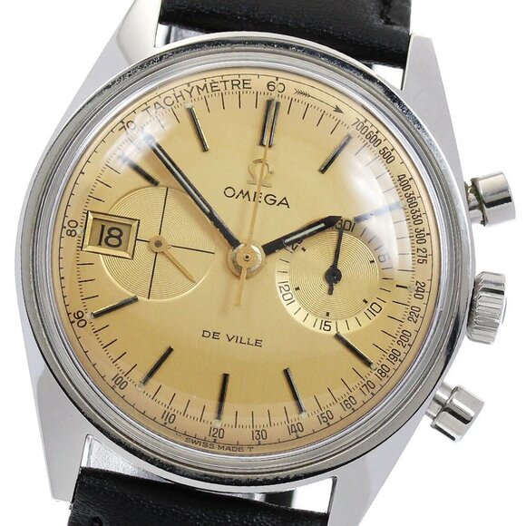 OMEGA De Ville 146.017 Chronograph cal.930 gold Dial Hand Winding Men's_885496 - Picture 1 of 8